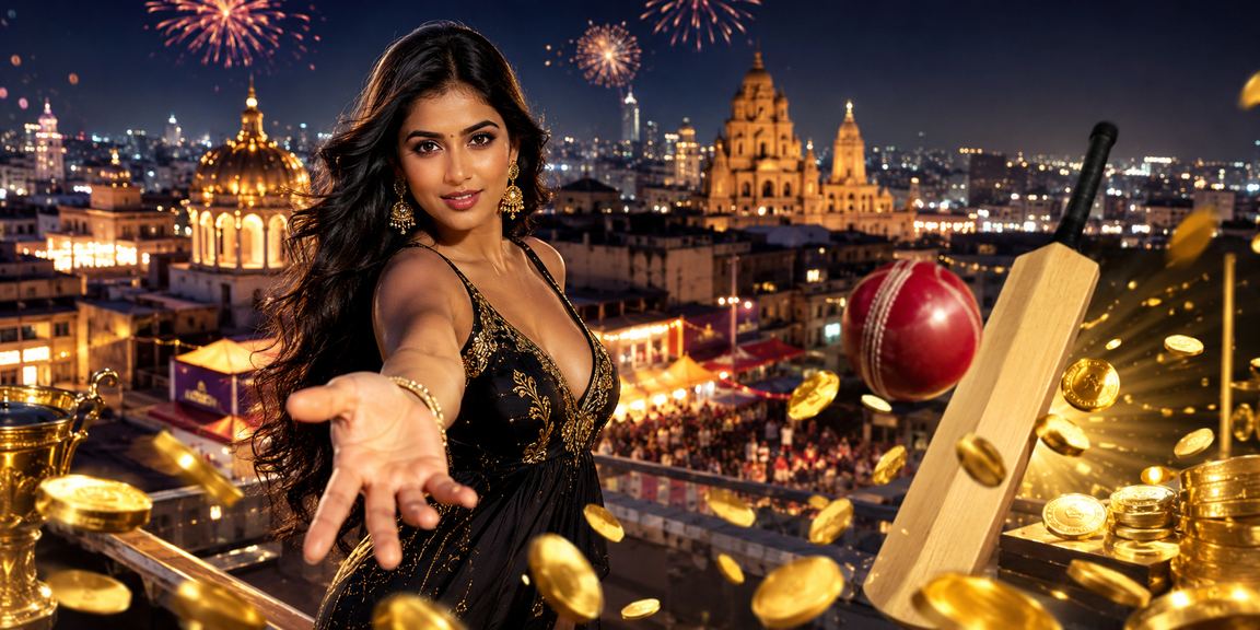Indian mobile casino slots with nightlife backdrop